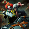 Cleaver Clown In The Night
