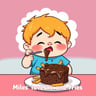 Miles Loves Cake and Fries