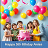 Happy Fifth Birthday Anisa