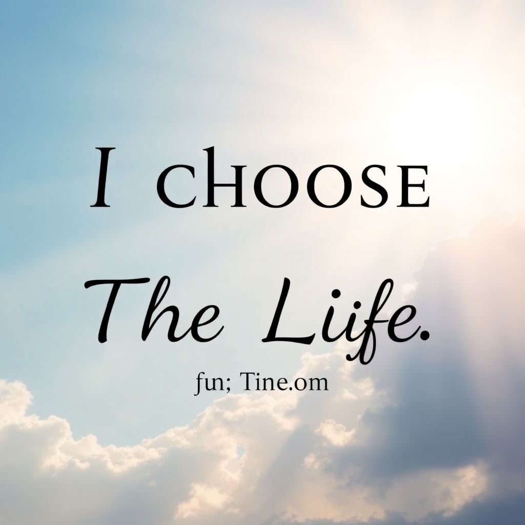 I Choose The Life
