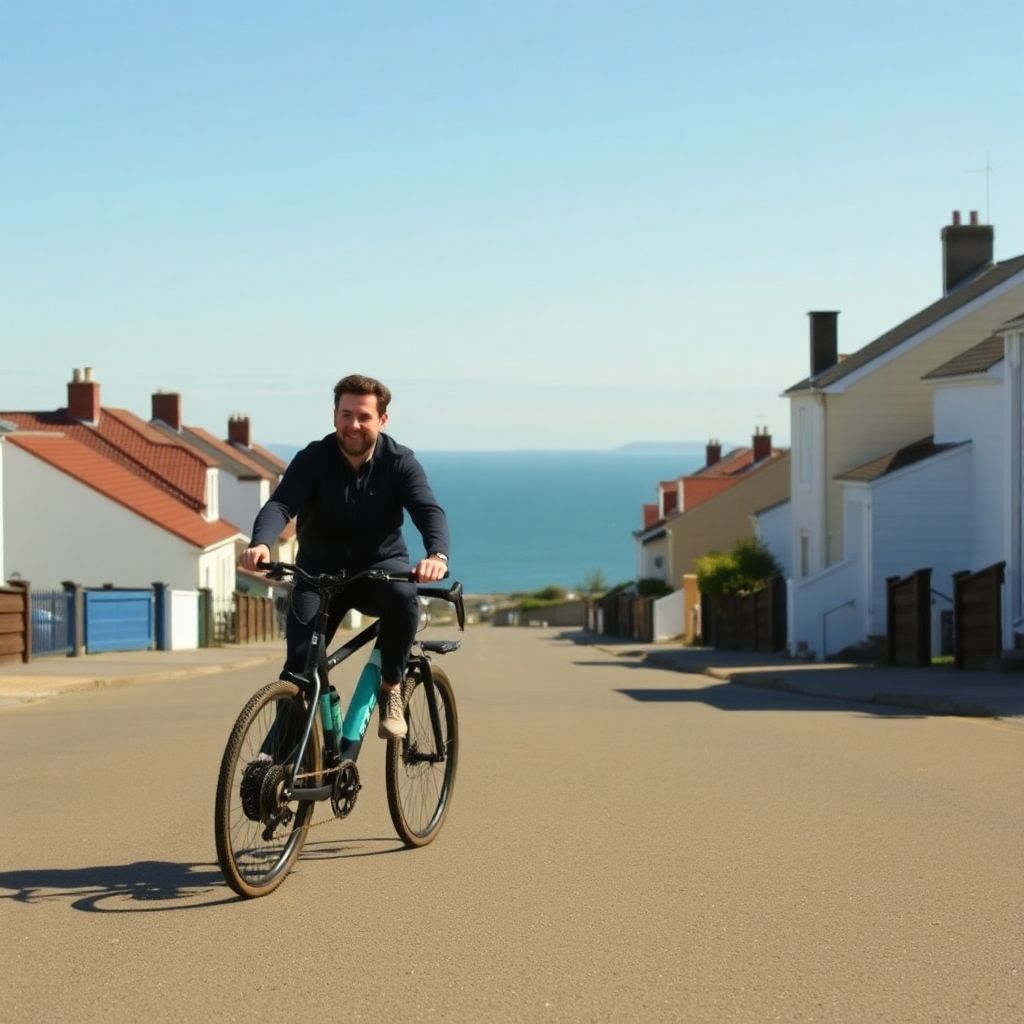 Ben Loader on His Electric Bike