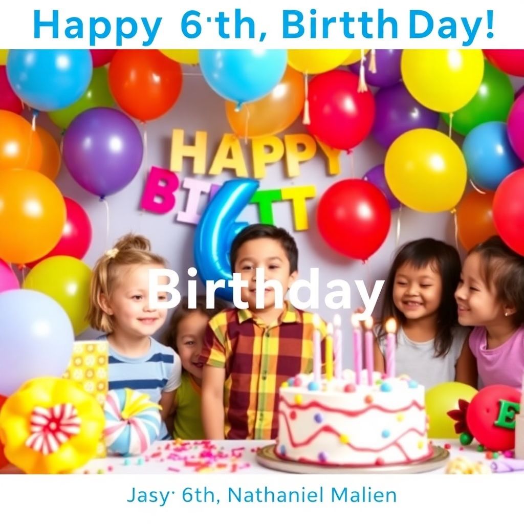 Happy 6th Birthday, Nathaniel Malien