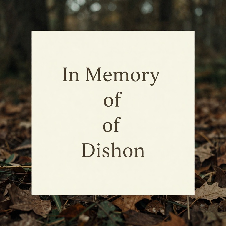 In Memory of Dishon