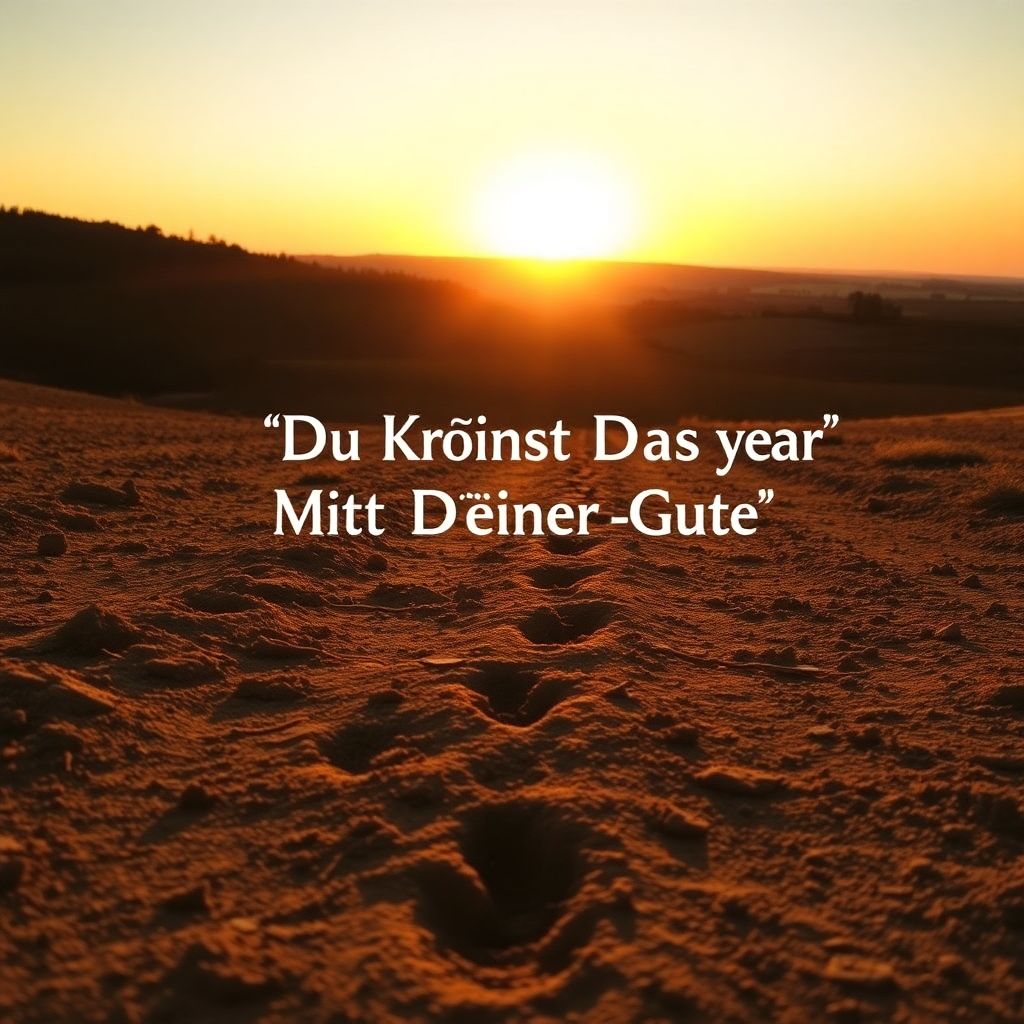 Du Krönst Das Jahr Mit Deiner Güte (Psalm 65, 10–14) Männerstimme