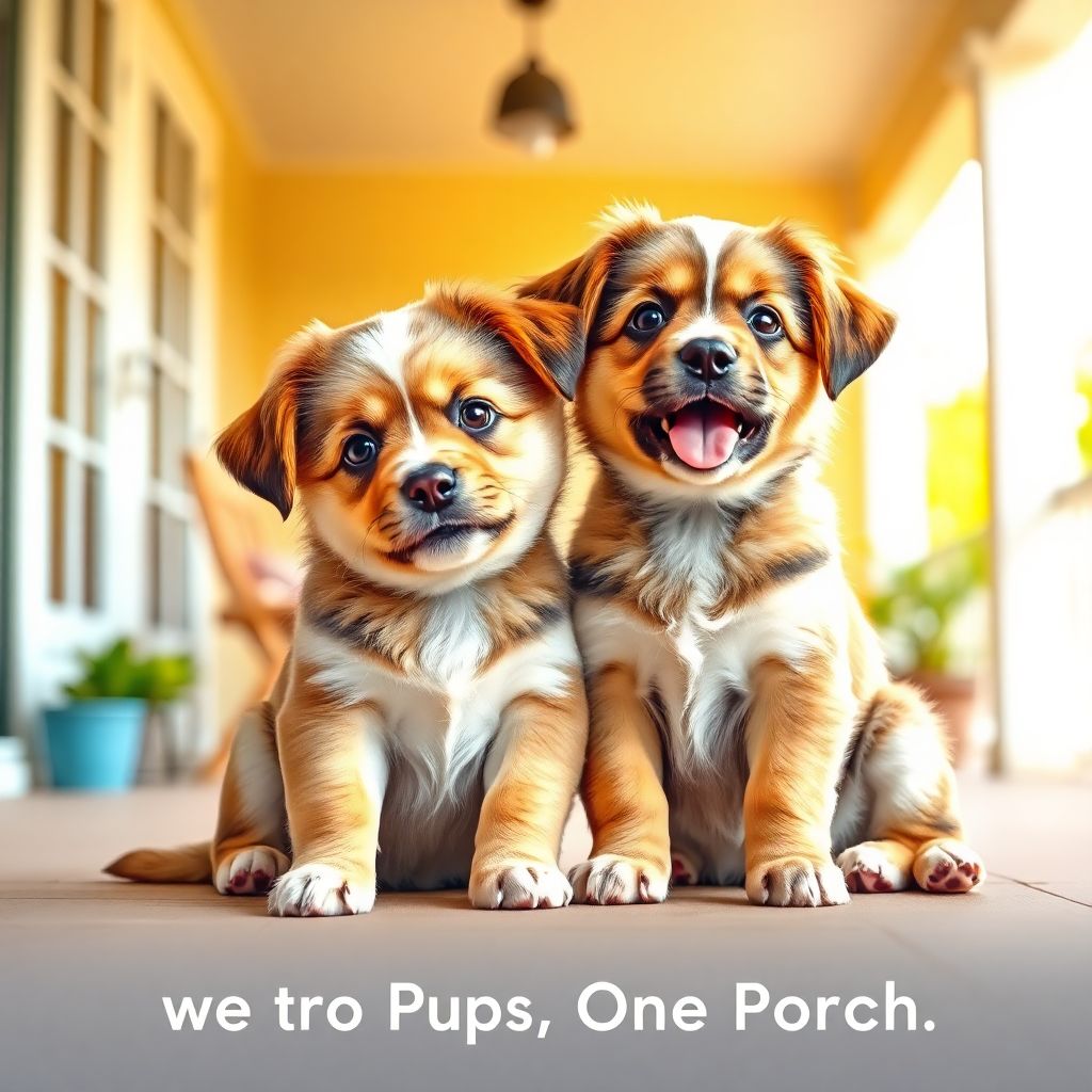 Two Pups, One Porch