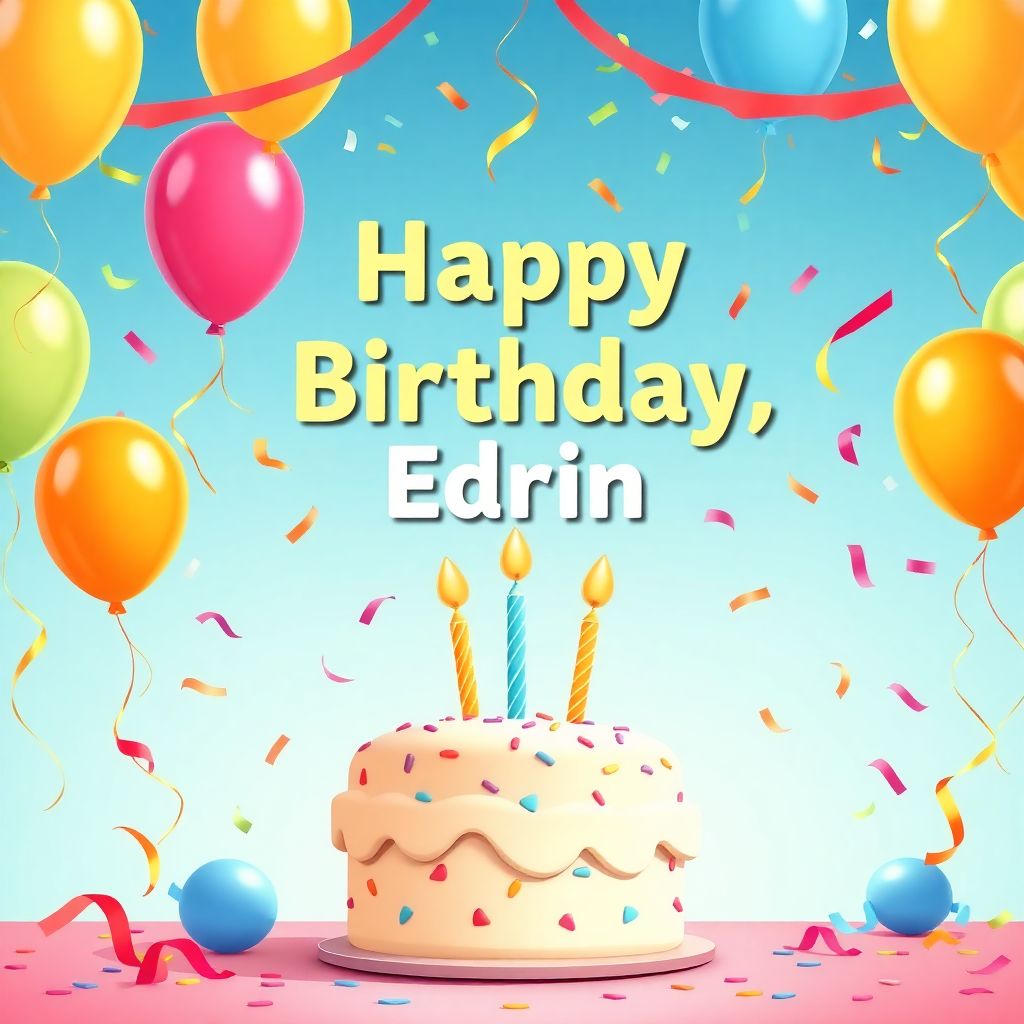 Happy Birthday, Edrin