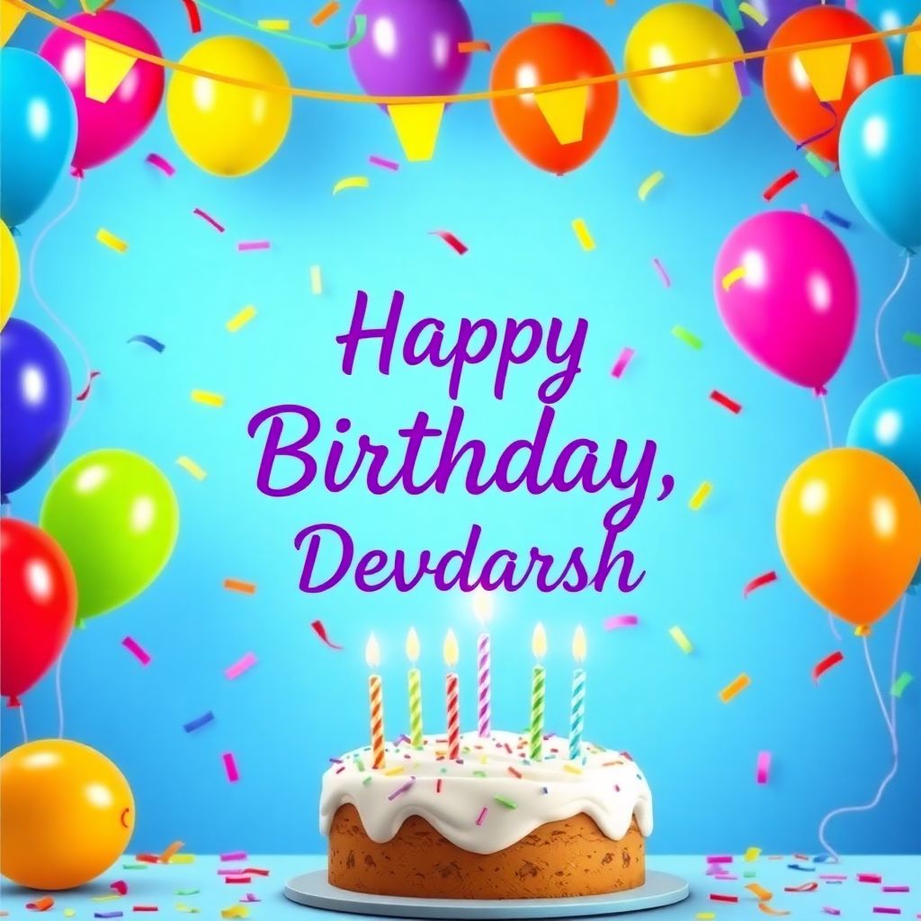 Happy Birthday, Devdarsh