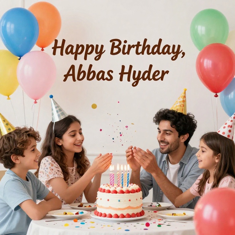 Happy Birthday, Abbas Hyder