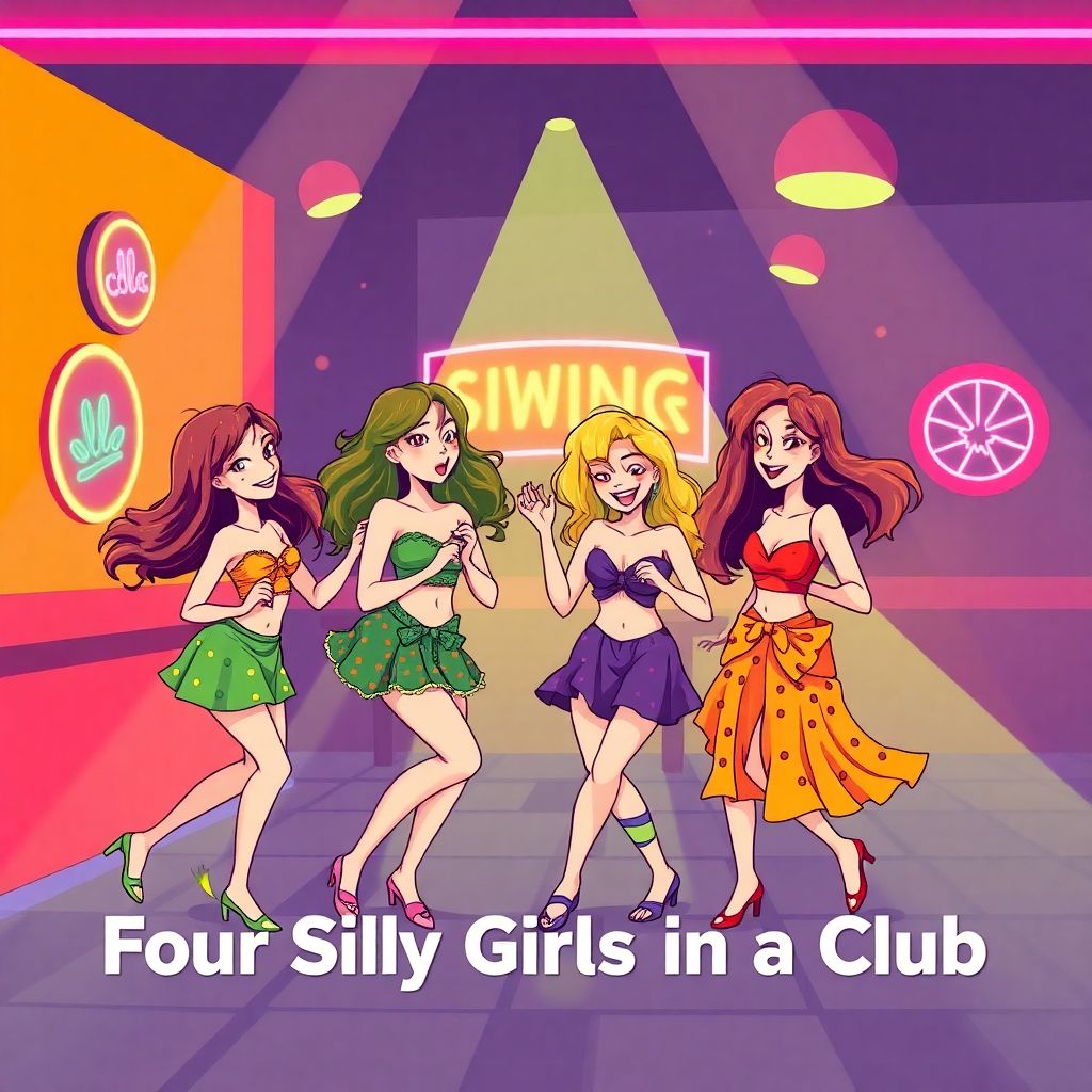 Four Silly Girls in a Club