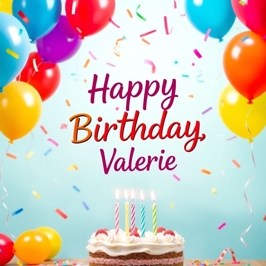 Happy Birthday, Valerie