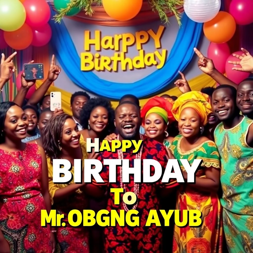 Happy Birthday To Mr. Obong Ayub