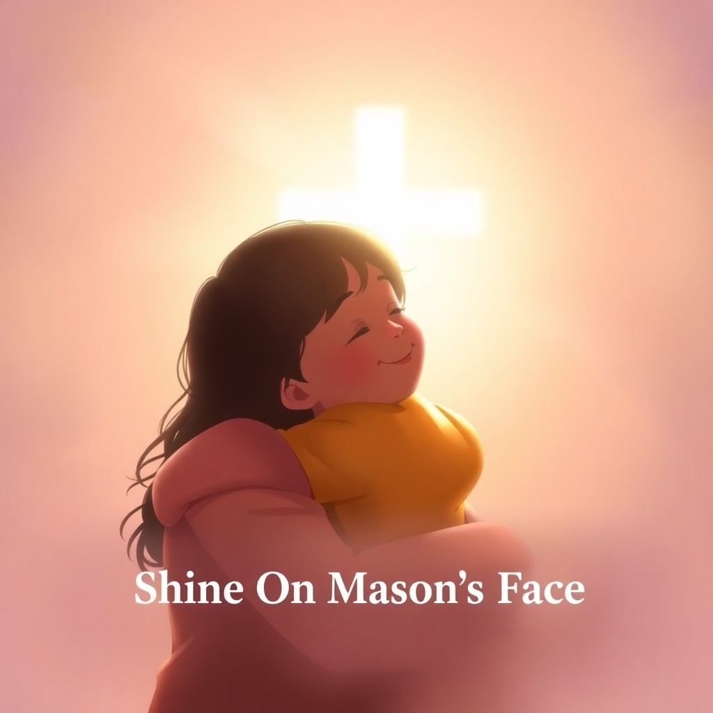 Shine On Mason's Face