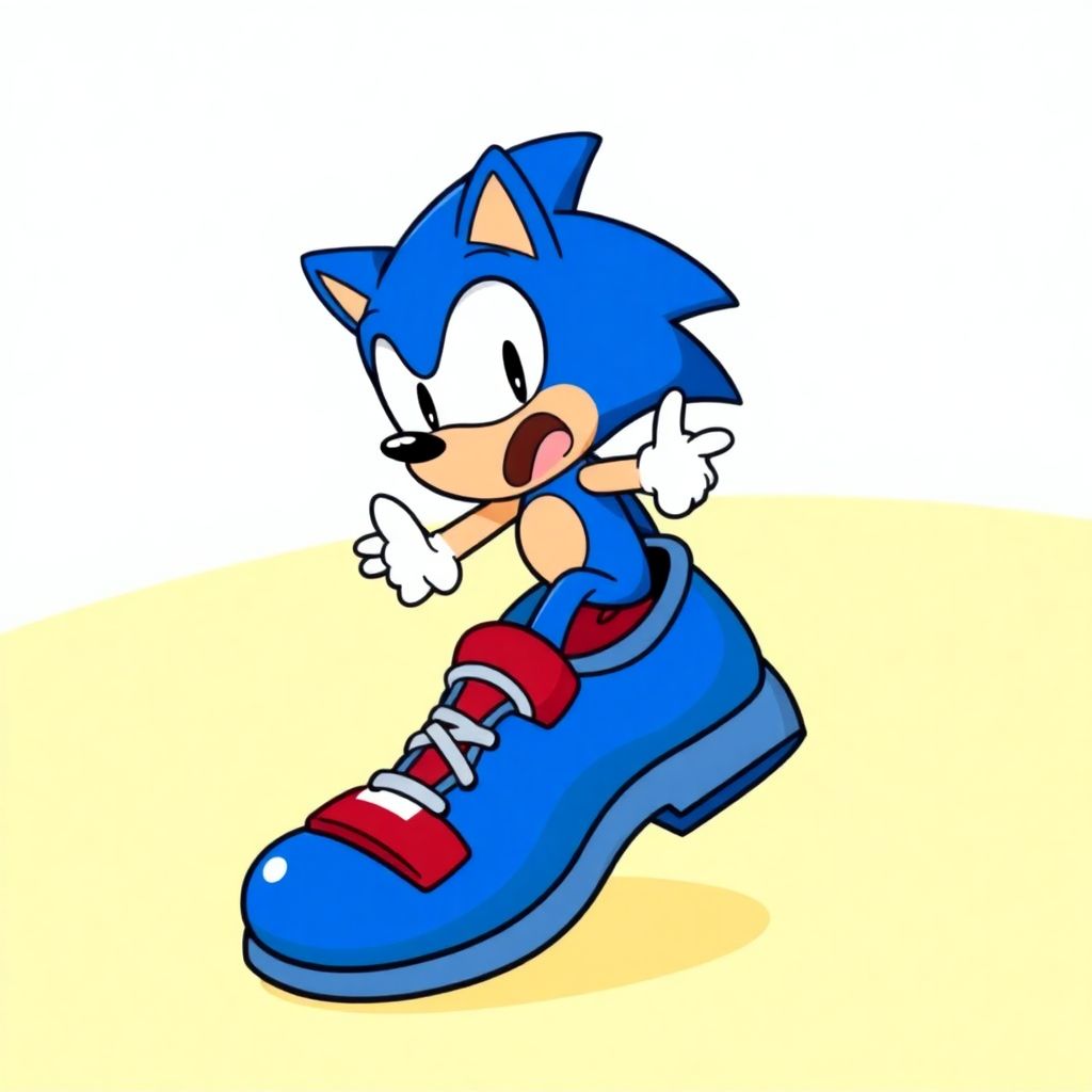 Sonic cross the line sonic steps