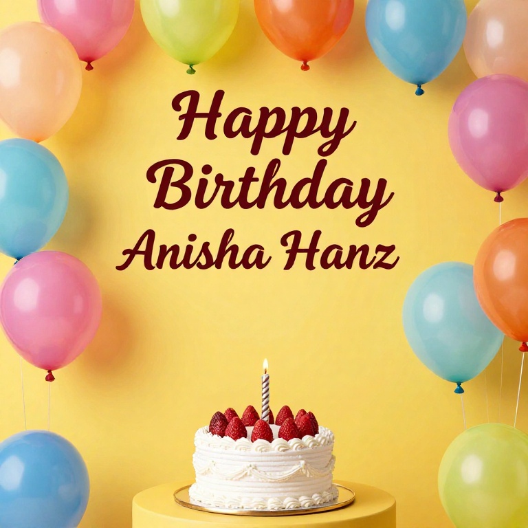 Happy Birthday Anisha Hanz