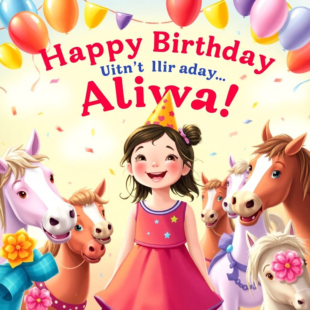 Happy Eighth Birthday, Alivia