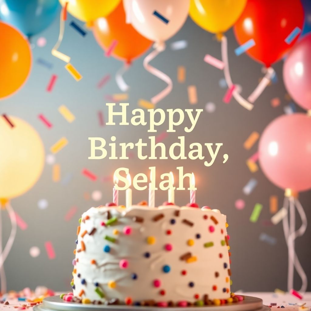 Happy Birthday, Selah