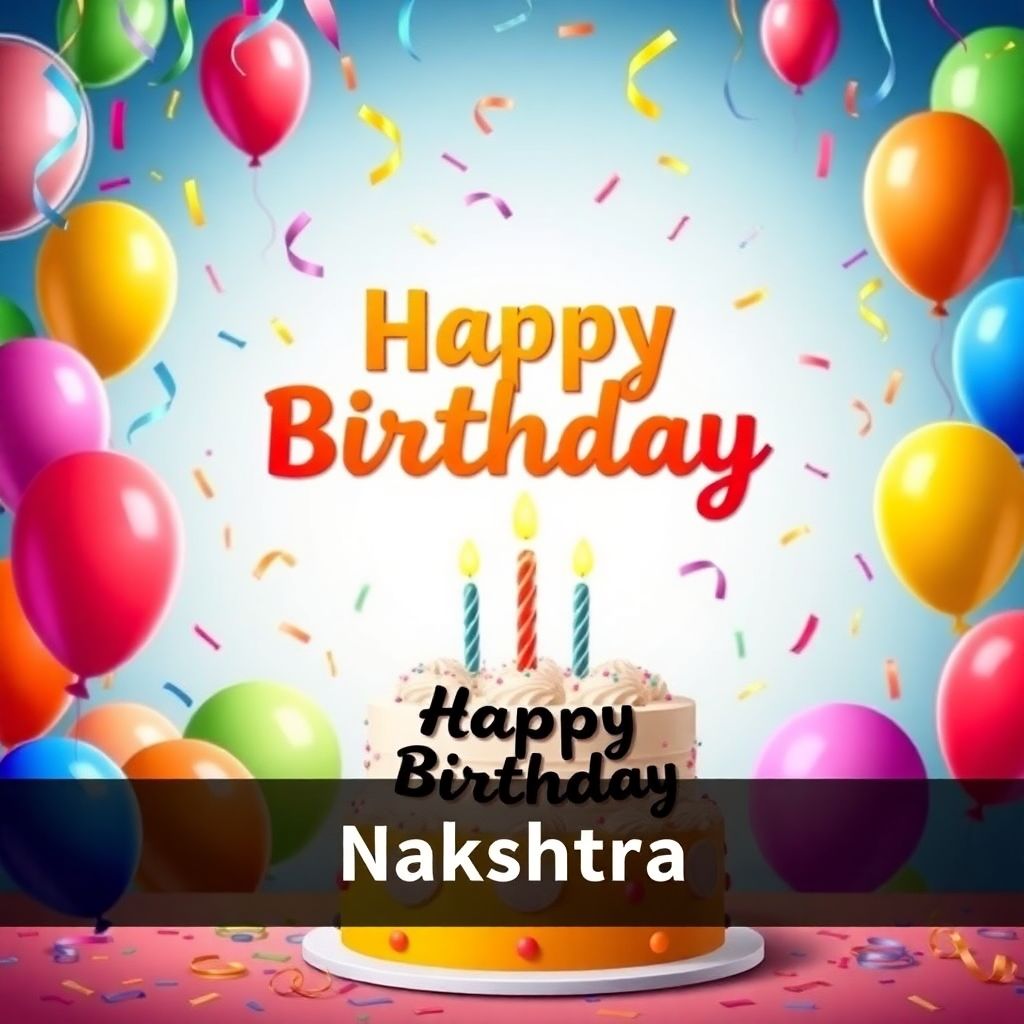 Happy Birthday Nakshtra