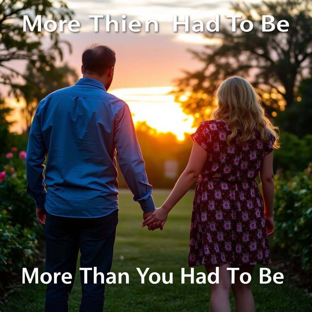 More Than You Had To Be