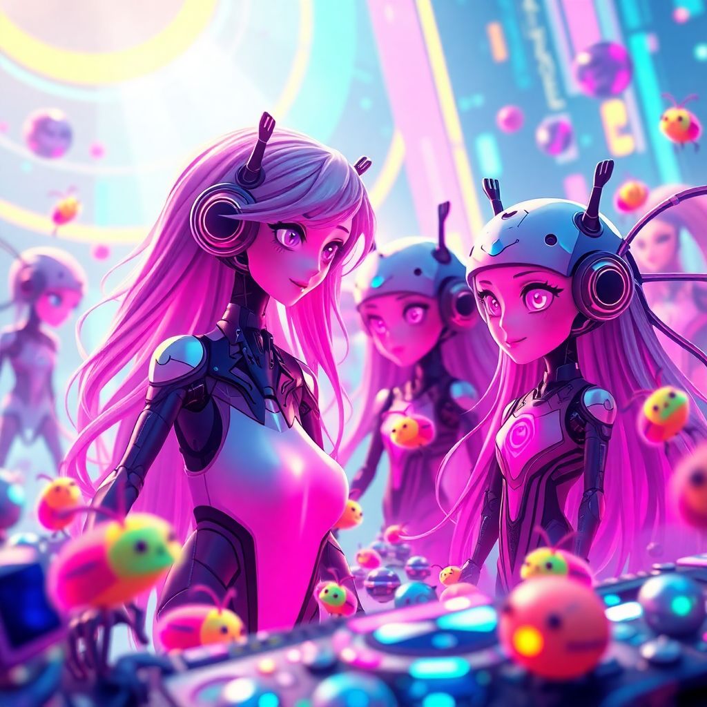 Neon Swirl