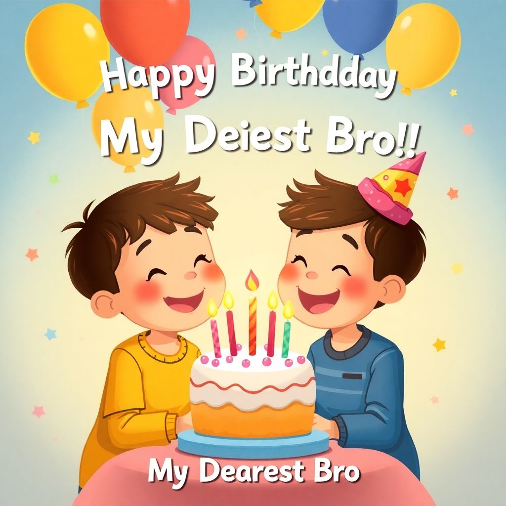 Happy Birthday, My Dearest Bro