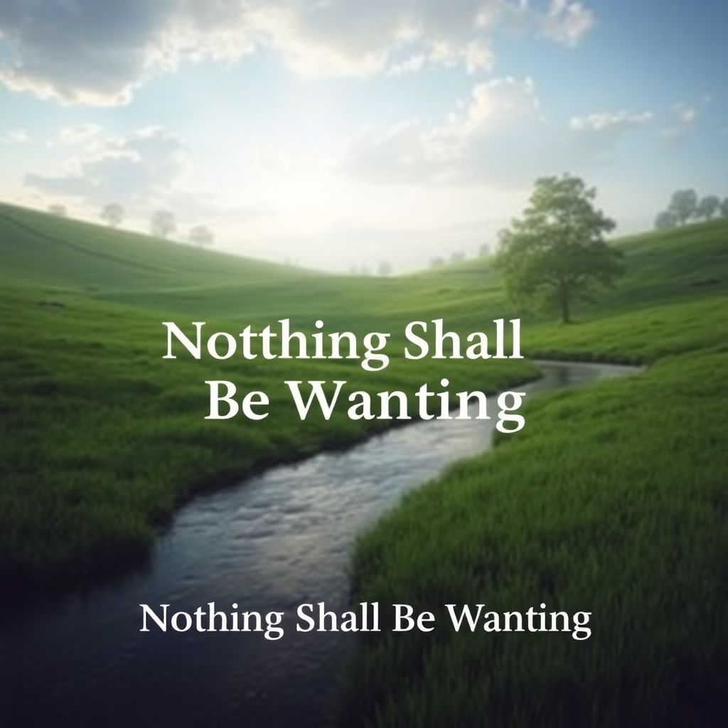 Der Herr ist mein Hirte (Elberfelder Bibel 2003/2010 - Wiesen statt Auen)