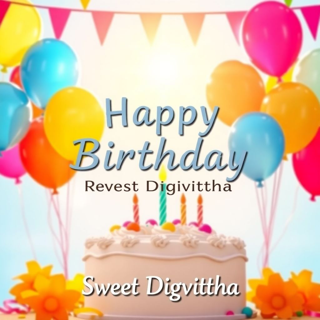 Happy Birthday Sweet Digvitha